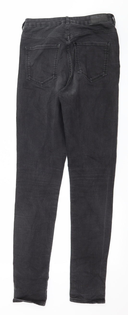 H&M Womens Grey Denim Skinny Jeans Size 28 in L31 in