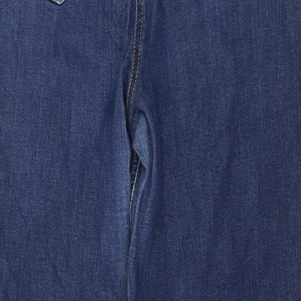 Bonita Womens Blue Denim Straight Jeans Size 14 L27 in