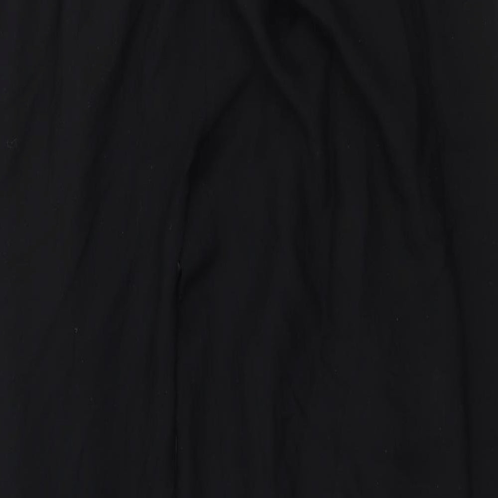 Turkana Womens Black Geometric Rayon Trousers Size 32 in L27 in