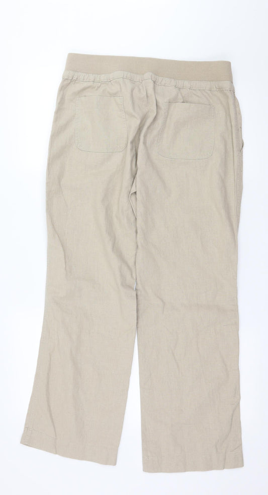 1932 Womens Beige Trousers Size 36 in L29 in