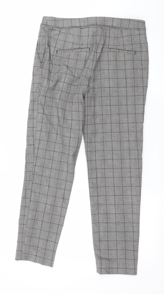 H&M Womens Grey Trousers Size 8 L25 in