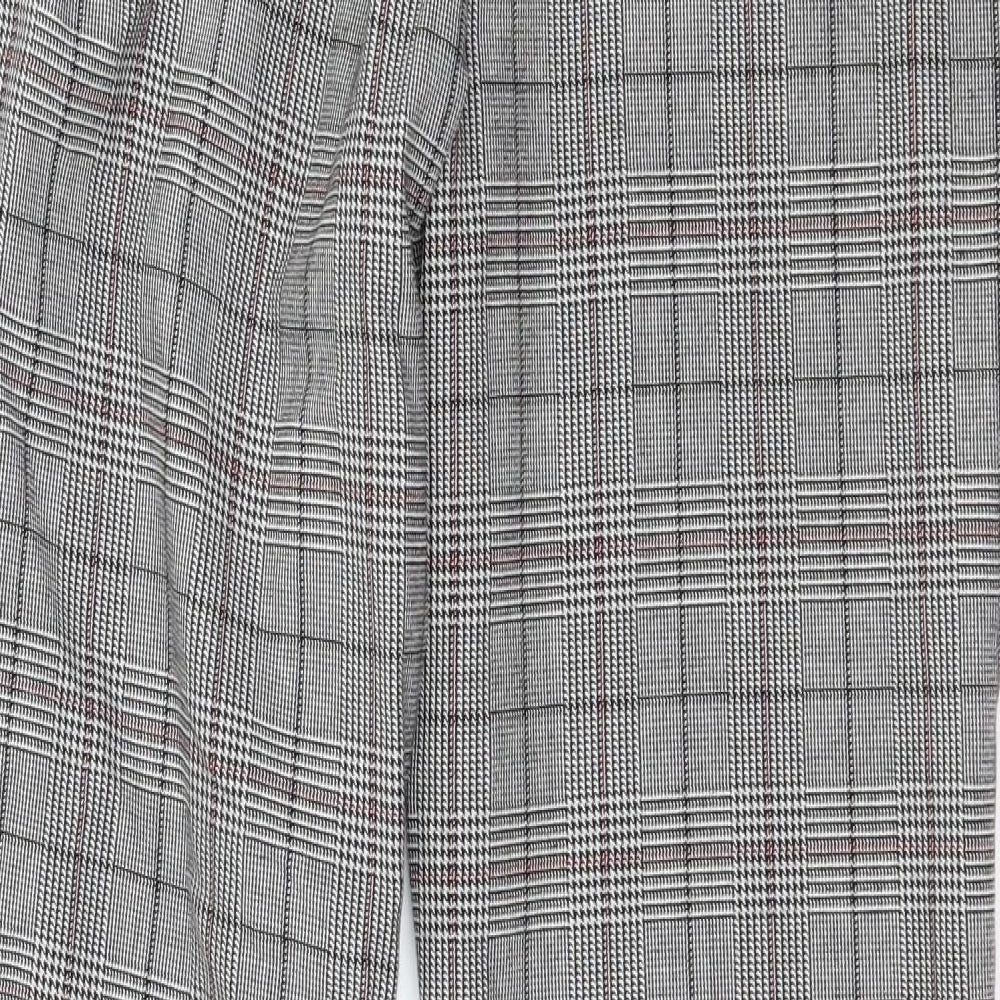 H&M Womens Grey Trousers Size 8 L25 in
