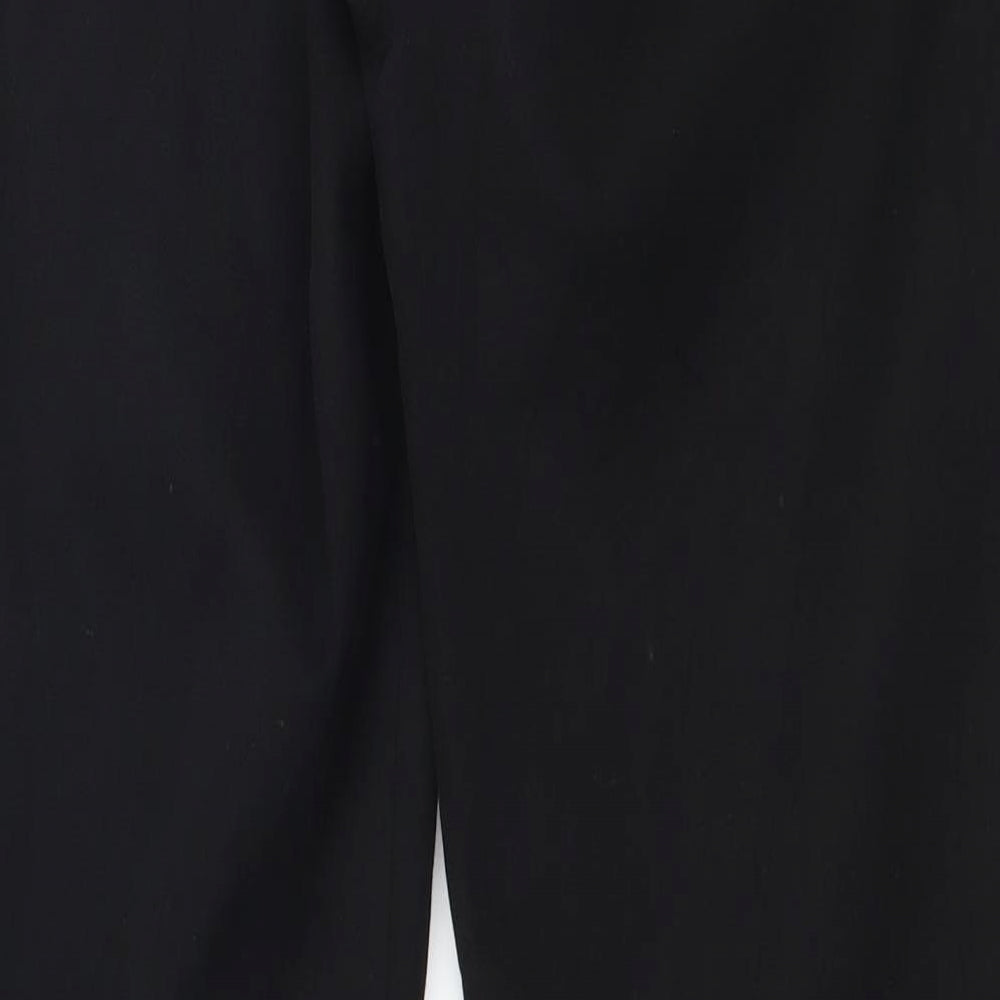 Brand and care label for Gap women’s black trousers, size UK 24, in, 28-inch leg