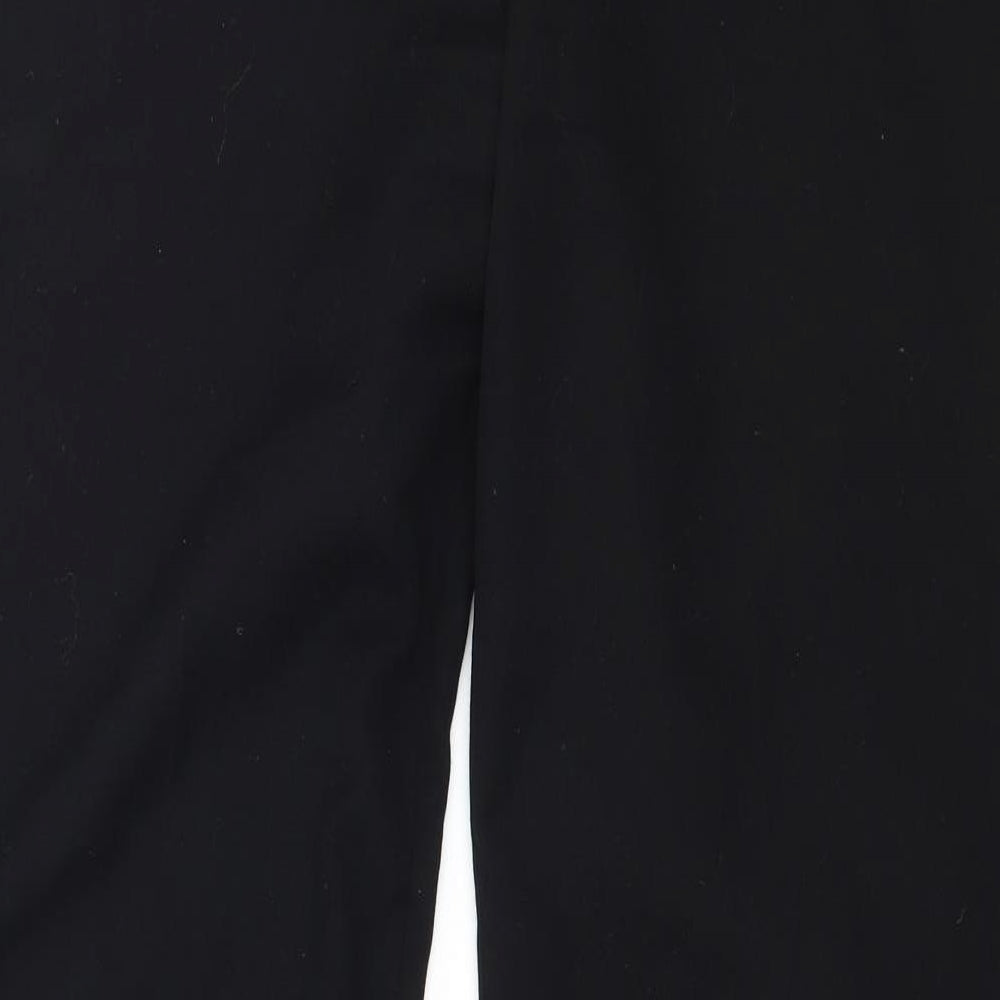 Papaya Womens Black Trousers Size 12 L31 in