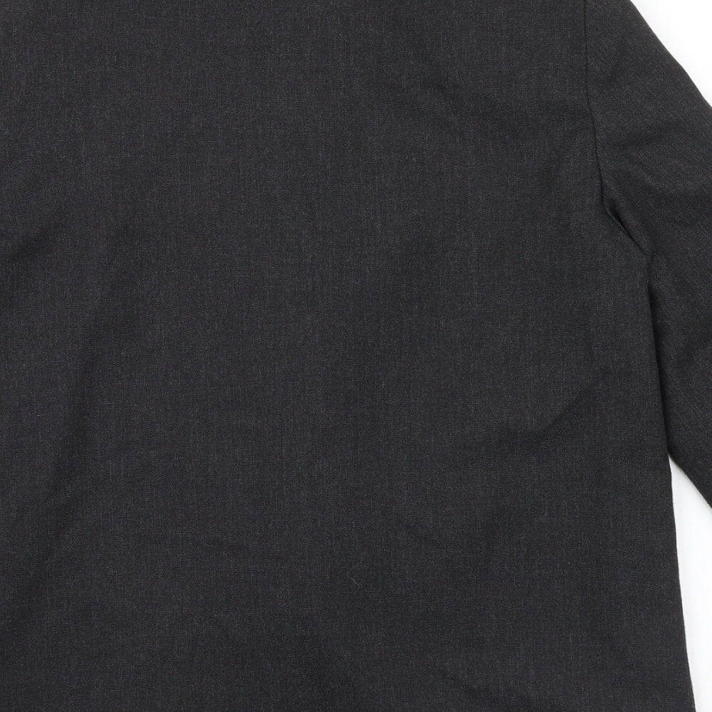Brand and care label for Preworn women’s grey jacket, size UK 12