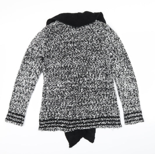K FASHION Womens Black Cardigan Jumper Size L