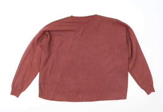 Sweewe Womens Brown Knit Pullover Jumper Size S