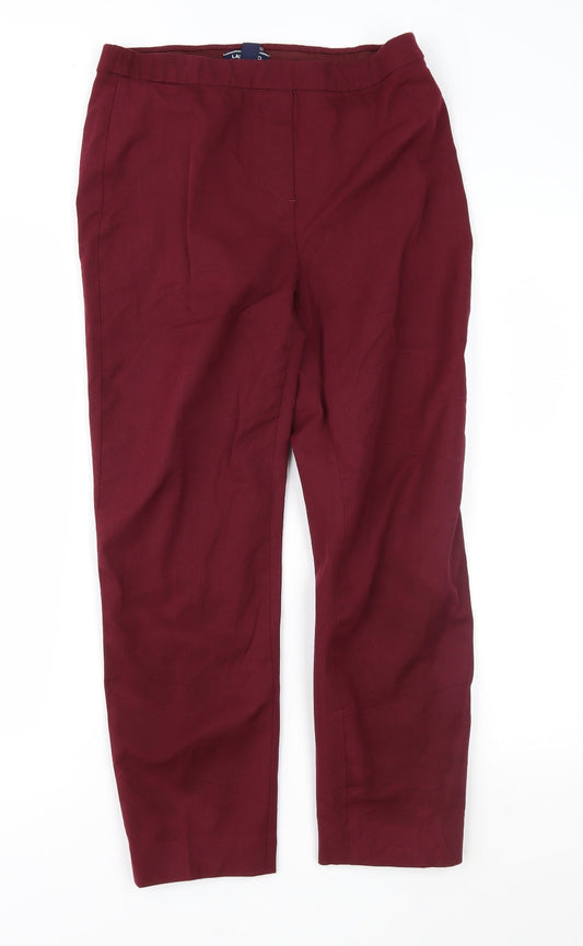 Lands' End Womens Red Trousers Size 10 L26 in