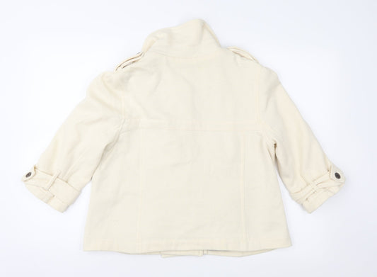 F&F Womens Ivory Jersey Jacket Size 14