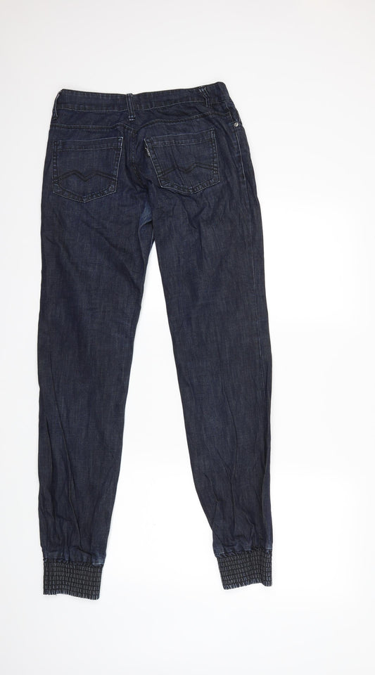 Preworn Womens Blue Denim Tapered Jeans Size 29 in L34 in
