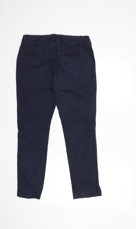 Yessica Womens Blue Trousers Size 12 L26 in