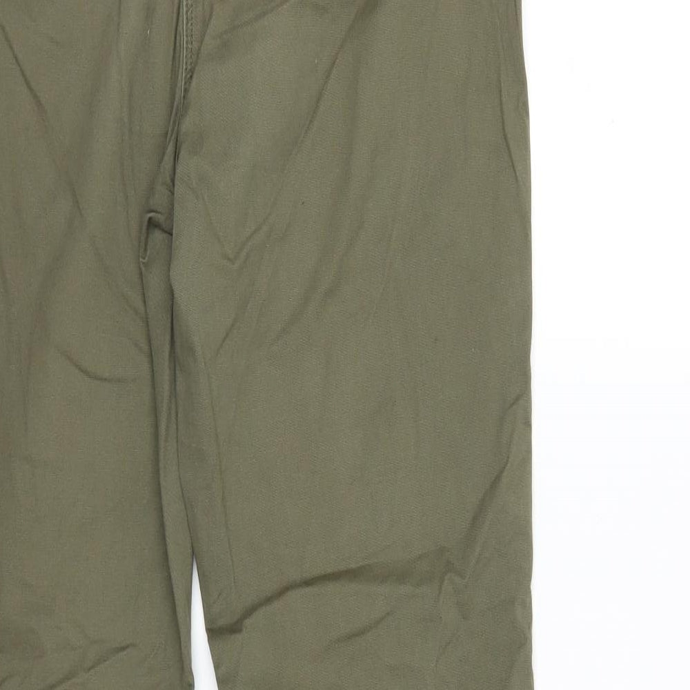 Papaya Womens Green Trousers Size 12 L26 in