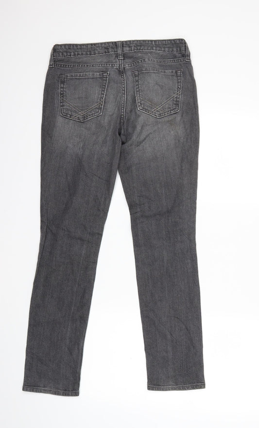 Preworn Womens Grey Denim Skinny Jeans Size 8 L29 in