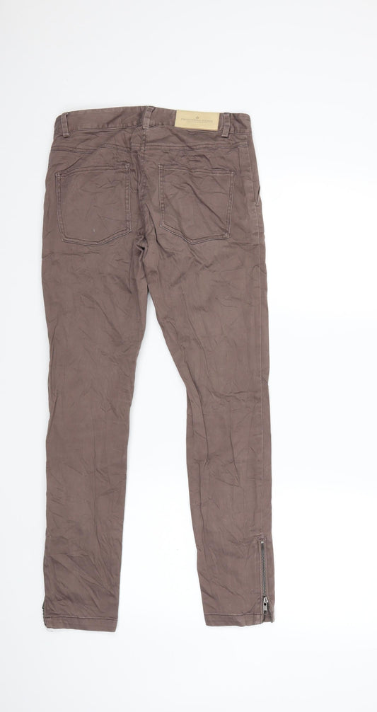 Charlotte Eskildsen Womens Brown Trousers Size 8 L29 in