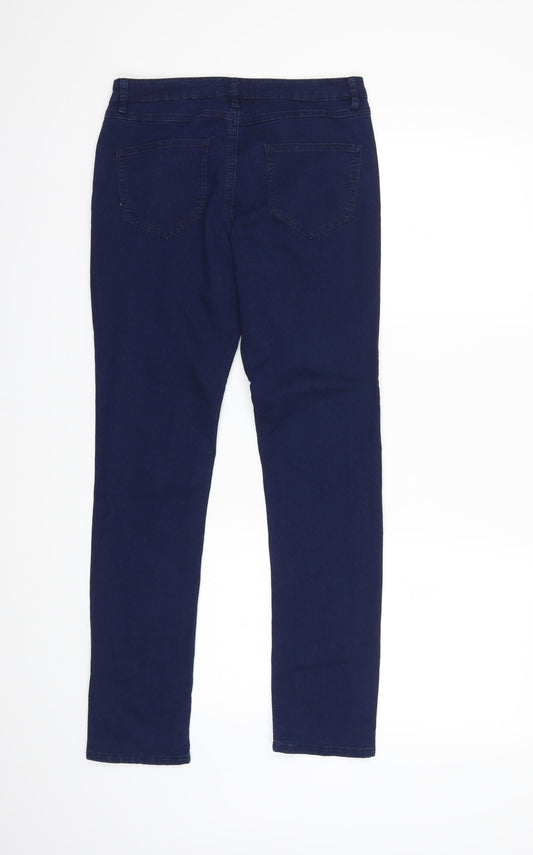 B.YOU Womens Blue Denim Skinny Jeans Size 8 L28 in
