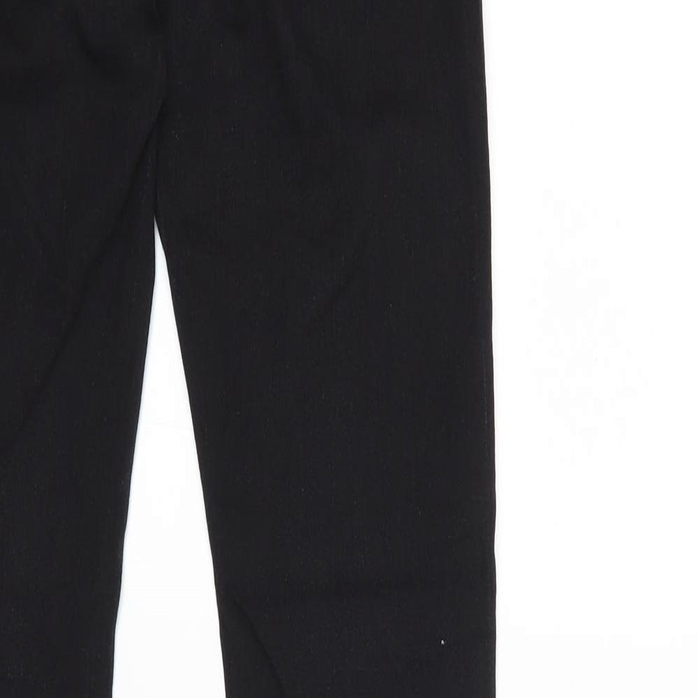 Brand and care label for B.YOU women’s black denim skinny jeans, size UK 8, 28-inch leg