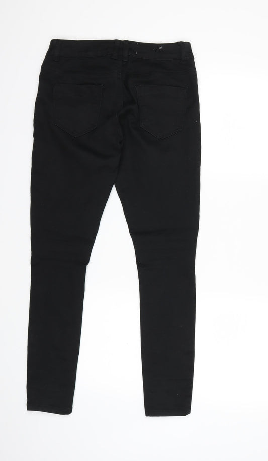 New Look Womens Black Denim Skinny Jeans Size 10 L26 in