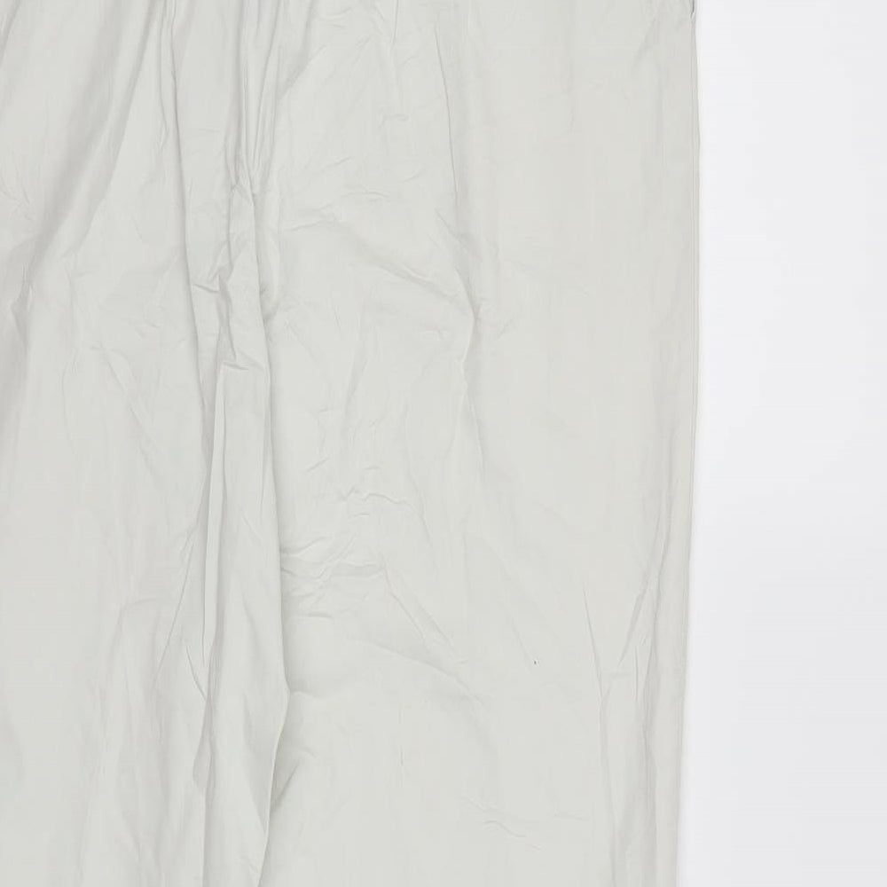 Brand and care label for C&A women’s grey trousers, size UK 24, 27-inch leg