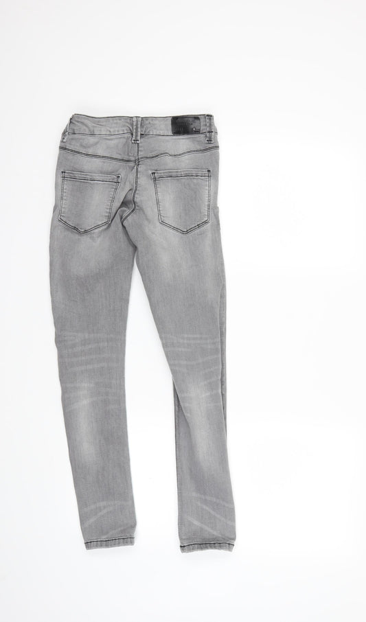 NEXT Girls Grey Denim Skinny Jeans Size 10 Years