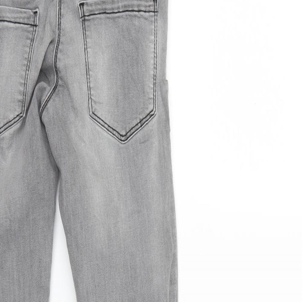 NEXT Girls Grey Denim Skinny Jeans Size 10 Years