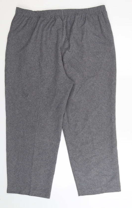 BM Womens Grey Trousers Size 18 L25 in