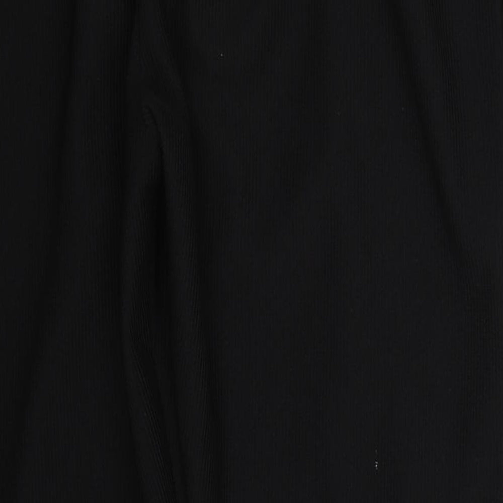 Preworn Womens Black Trousers Size 12 L26 in