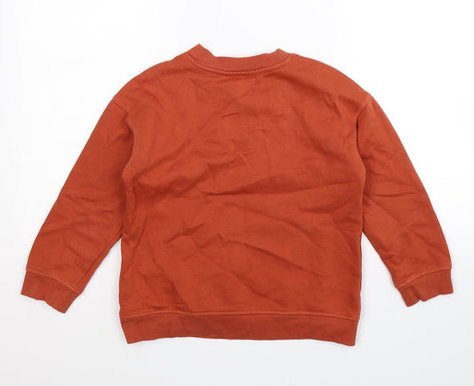 George Boys Brown Pullover Sweatshirt Size 7-8 Years