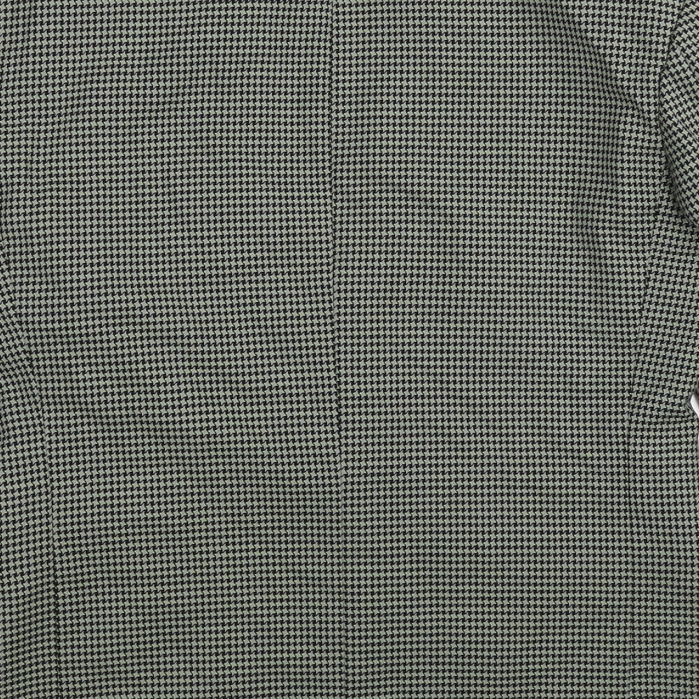 Brand and care label for Strellson men’s multicoloured houndstooth jacket suit jacket, size 42