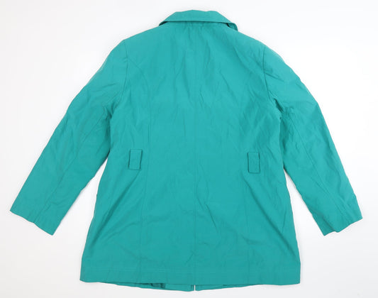 EWM Womens Green Jacket Coat Size 16