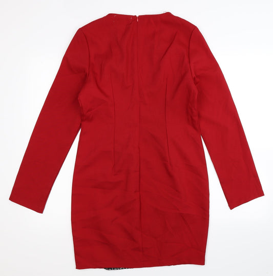 Up To U Womens Red Bodycon Size M