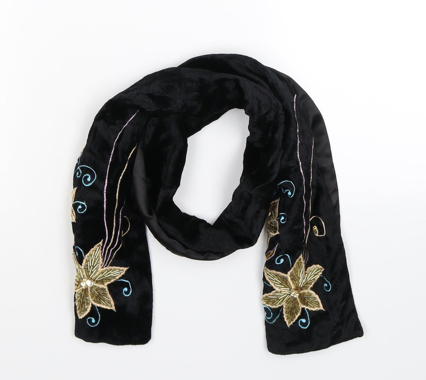 Preworn Womens Black Scarf