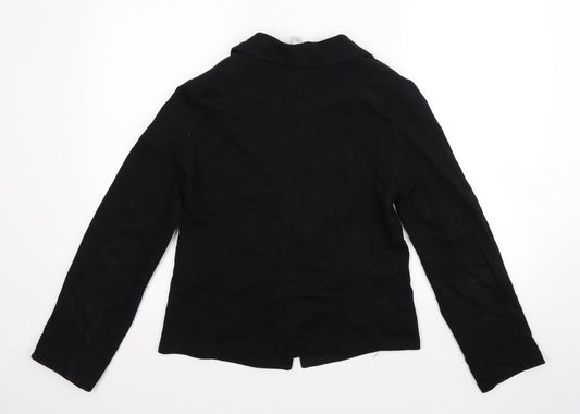 Denim Co Womens Black Jacket Blazer Size 12