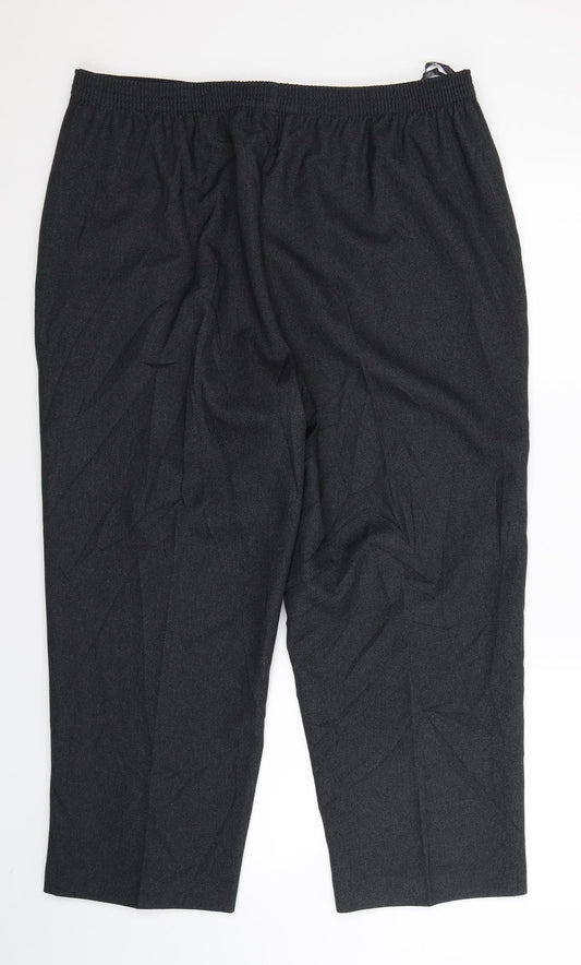 BM Womens Grey Trousers Size 18 L26 in