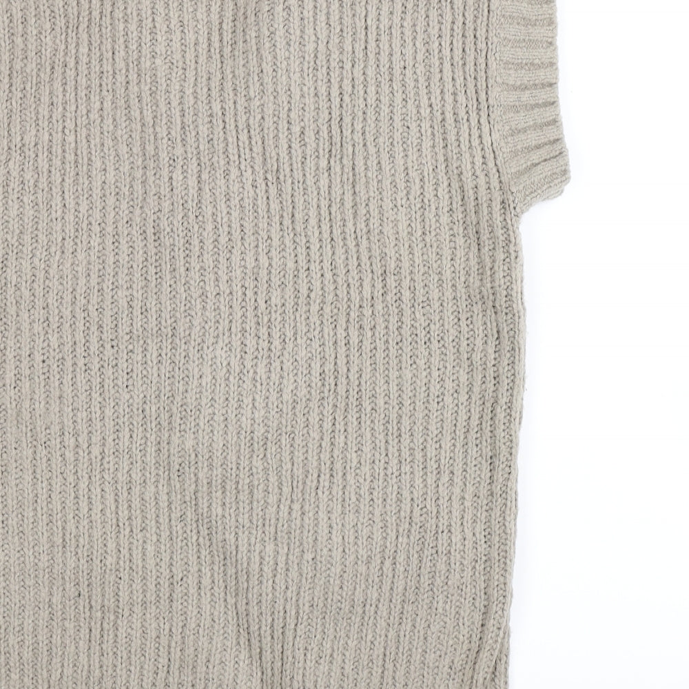 NEXT Womens Grey Knit Pullover Jumper Size M - Oversized
