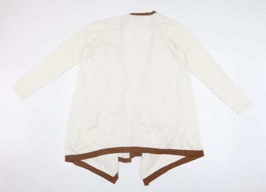 the travel couture Womens White Cardigan Jumper Size 10