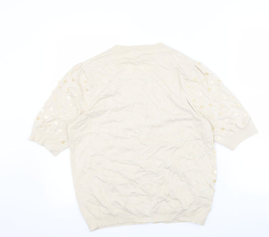 CC Womens Beige Cape Jumper Size M