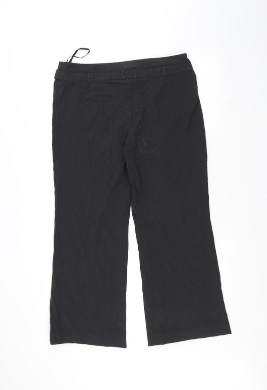 Marks and Spencer Womens Black Trousers Size 12 L27 in