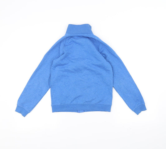 Preworn Boys Blue Full Zip Jumper Size 7-8 Years