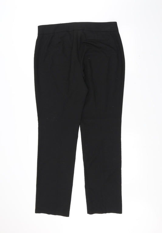 Marks and Spencer Womens Black Trousers Size 14 L30 in