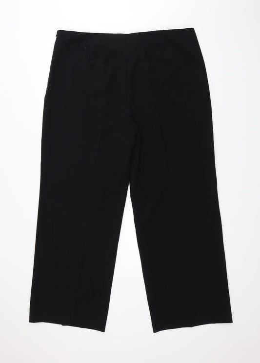 Marks and Spencer Womens Black Trousers Size 20 L28 in