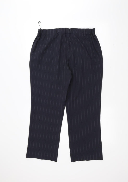 Bonmarché Womens Blue Trousers Size 12 L24 in