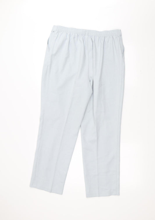 Marks and Spencer Womens Blue Trousers Size 14 L26 in