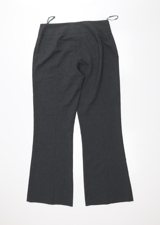 Papaya Womens Grey Trousers Size 12 L29 in