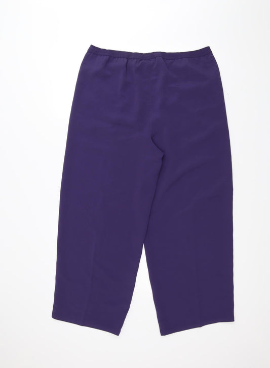 Soon Womens Purple Trousers Size 14 L26 in