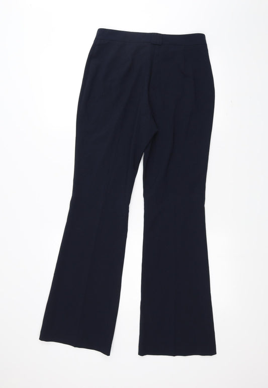 Marks and Spencer Womens Blue Trousers Size 8 L28 in