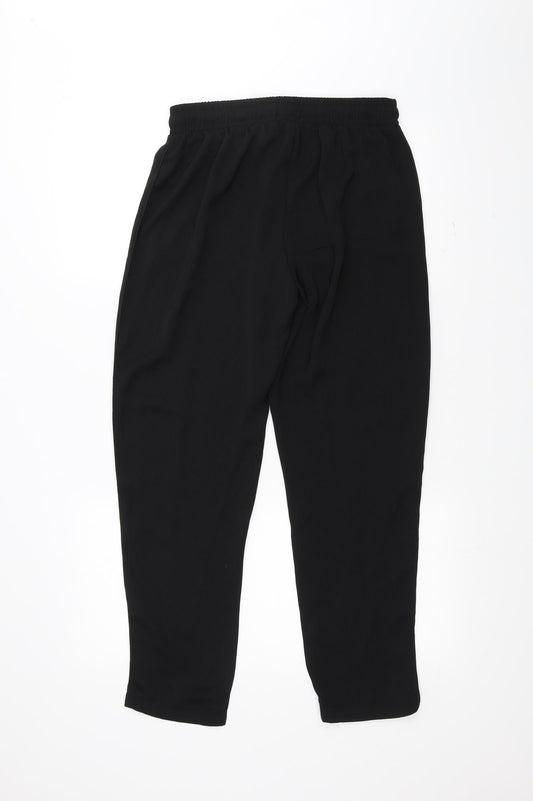 Boohoo Womens Black Trousers Size 10 L26 in