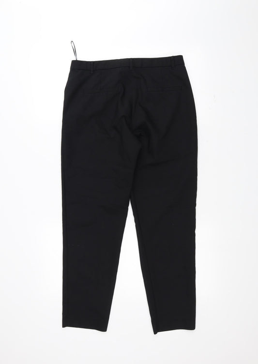 River Island Womens Black Trousers Size 10 L25 in