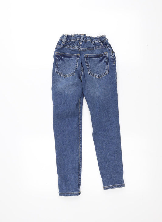 DENIMCO Girls Blue Straight Jeans Size 6-7 Years