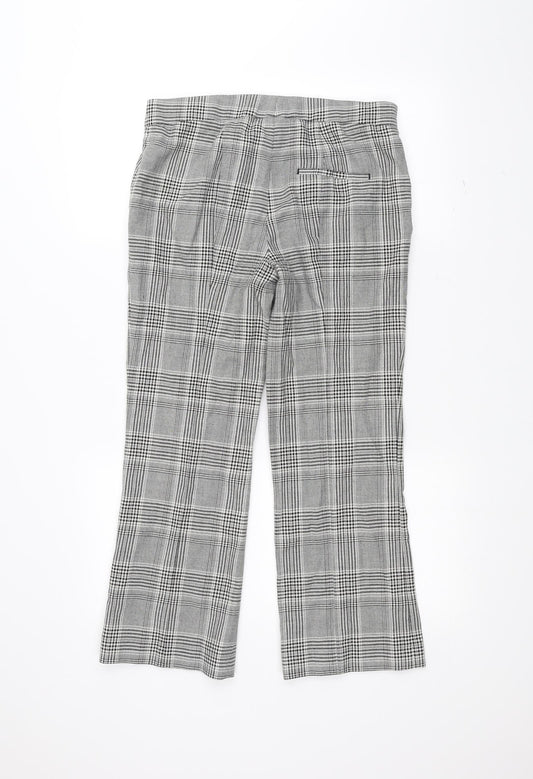 Zara Womens White Trousers Size M L24 in
