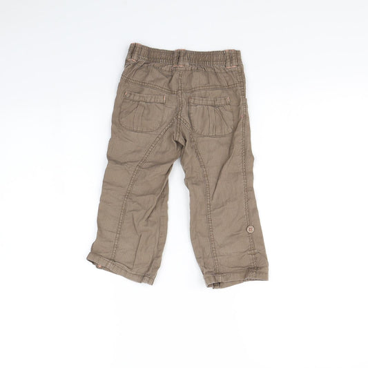 TU Girls Brown Cargo Trousers Size 18 Months